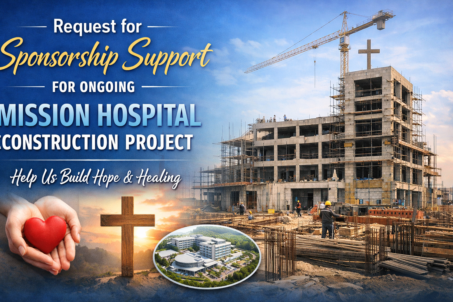 Request for Sponsorship Support for Ongoing Mission Hospital Project.